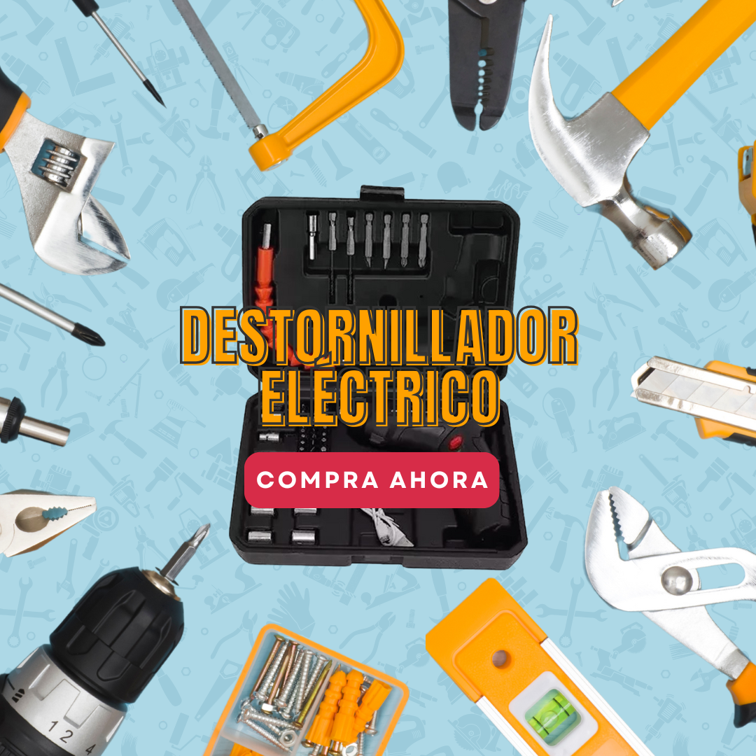 JUEGO DE DESTORNILLADOR ELECTRICO MULTIFUNCIONAL